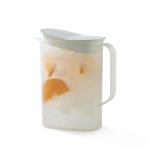 Signoraware Ocean 1.65 Litres Jug Water Storage Container Jar, Spill Proof, Liquid Tight Pourer, Bpa Free Food Grade (1650ml, White, Plastic)