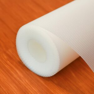URBANFIX Multipurpose 45cm x 5m Super Strong EVA Anti-Slip Bathroom Kitchen Cabinet Placemats Shelf Mat Liner Sheets Roll, Fridge Mat, Table Mat (45cm X 5 Meters Roll, Transparent White)