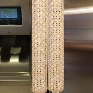 Kuber Industries Jute 2 Pieces Fridge Handle Cover (Brown), CTKTC13871,Standard