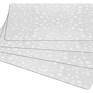 Kuber Industries Polyvinyl Chloride Solid Diamond Texture Fridge Mat Set Of 4|Water Proof Refrigerator Drawer Mat|Reusable & Washable|Multipurpose Mat For Kitchen (Transparent)