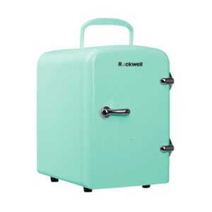 ROCKWELL 4L Car/Home Mini Cooler and Warmer for Drinks, Skincare, Cosmetics,Snacks & Medicine – Green